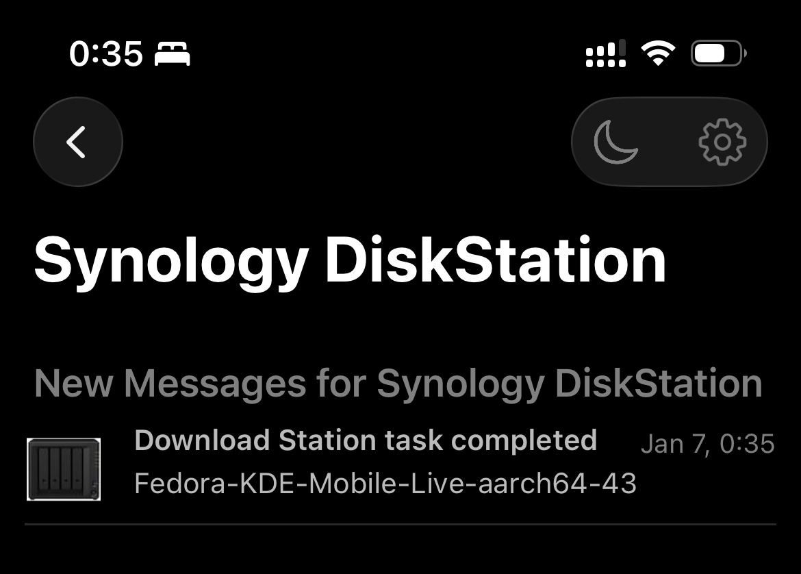 Fedora ISO torrent értesítés