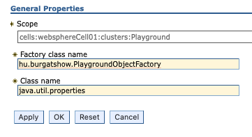 WAS - change resource environment properties