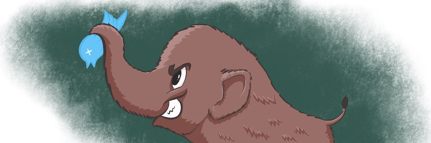 Mastodon choking a bird